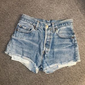Levi’s Vintage 501 High Waist Classic Denim Shorts